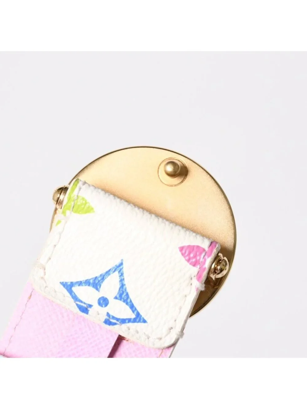 Louis Vuitton Ceinture Belt White Multicolor Gold